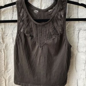 !!SOLD!! Express Stretchy Crop Racerback